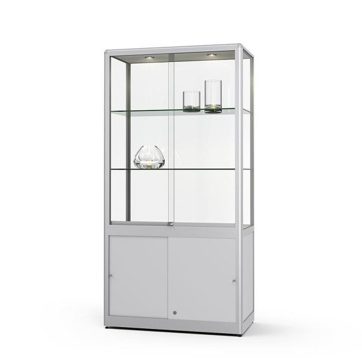 Glasvitrine mit Unterschrank Glasvitrine mit Unterschrank
