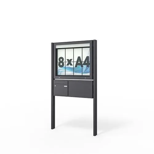 schaukasten mit briefkasten