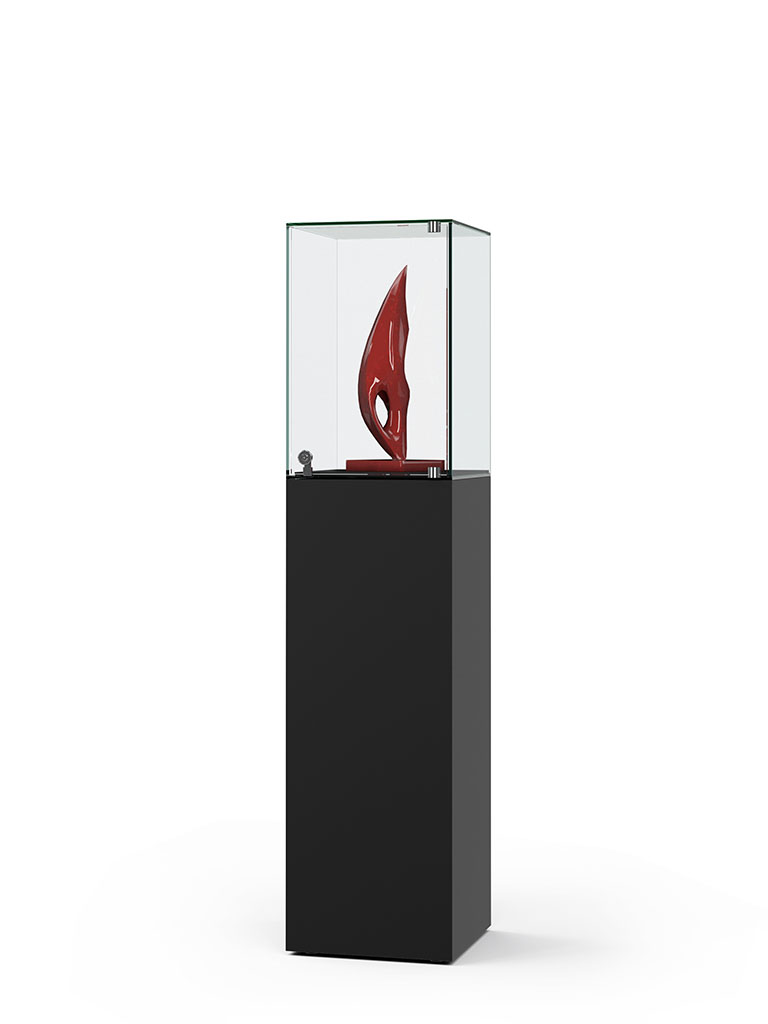 Haubenvitrine mit Drehtür Haubenvitrine mit Drehtür